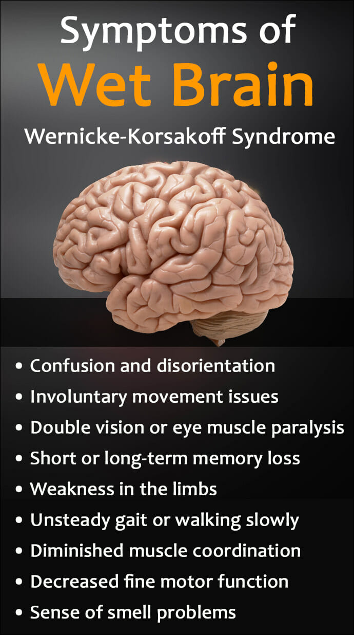 Wernicke-Korsakoff Syndrome Symptoms of Wet Brain