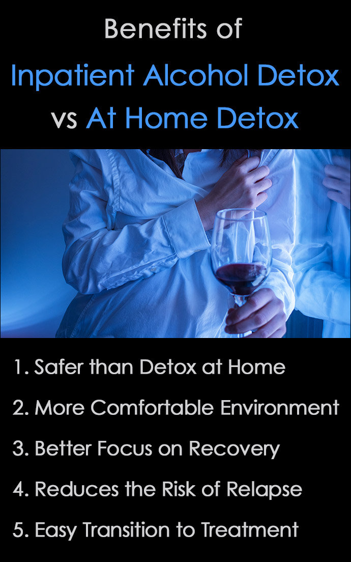 Benefits of Inpatient vs Alcohol Detox at Home