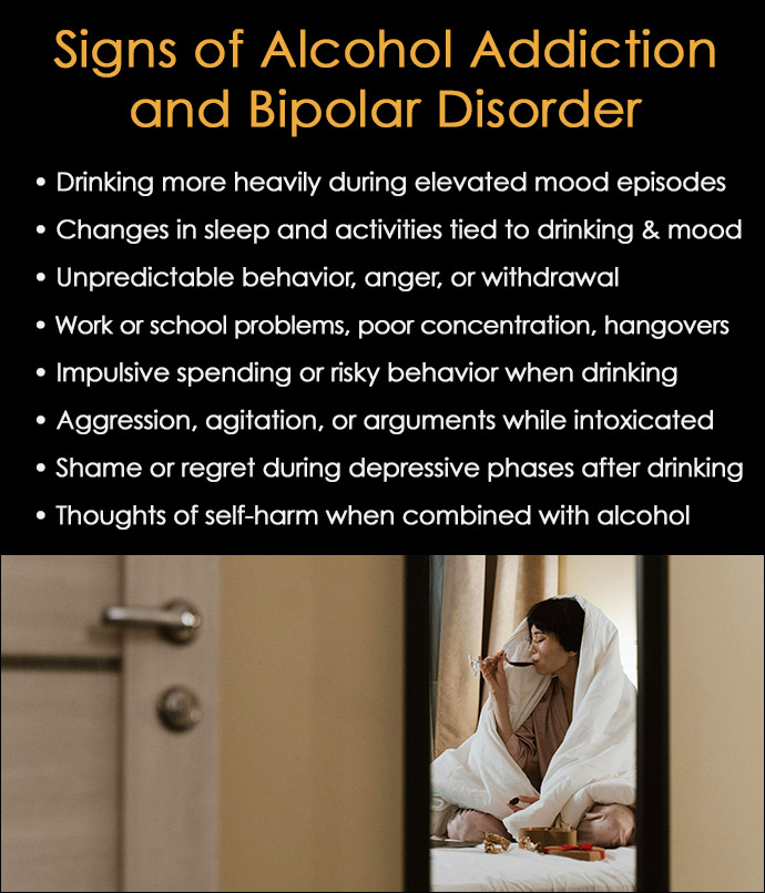 Signs of Alcohol Addiction and Bipolar Disorder